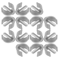 14 Pcs Walking Cane Attachments Pin Lock Replacement Shaped Clamps