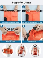 Orange Waterproof Dry Bag – 5L//20L/30L/40L Roll Top 10L – Orange