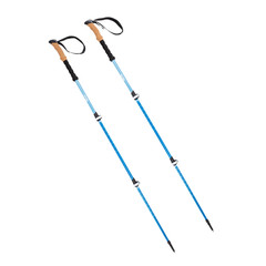 Cascade Mountain Tech Aluminum Quick Lock Trekking Poles with Cork Grip – Green