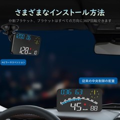 Medidor Hud Gps Electromecanico 5.5 Pulgadas Velocidad Altitud Brujula