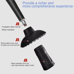 Adjustable Folding Walking Cane, Collapsible Aluminum, 2 Pack