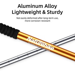 Collapsible Trekking Poles, Adjustable Lightweight Aluminum Hiking Poles, Sho…