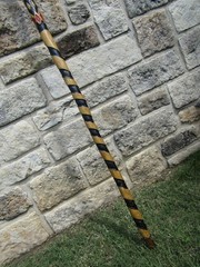 WALKING HIKING STICK STAFF WOODEN WILLOW HAND MADE IN USA TEXAS 57.75″ 3lb 13oz