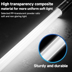 LED Illuminated Hard Hiking Pole with USB Charging, 2-in-1 Function, 2 Pack