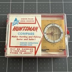 Rare Vintage Silva Huntsman Compass Sweden w/ Box & Instructions Sun Watch