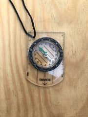 Map Scale Compass Pocket Outdoor Hiking Guider Survival Navigation