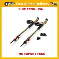 Ozark Trail Aluminum Quick Lock Adjustable Trekking Pole with Grip, 2 Count