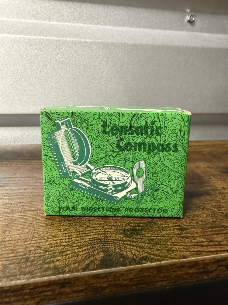 Vintage LENSATIC COMPASS Compass in Original Box Japan Model -300-p