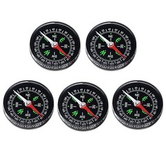 TIXIPEM 40mm Mini Compass 5PCS Pocket Oil Filled Small Compass Bulk for Hiki…