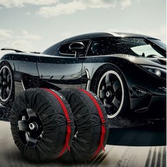 Protective Cover for Spare Tires with Adjustable Buckle and Storage Pouch