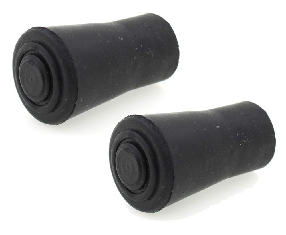 2 pieces rubber foot protective cap for trekking and hiking poles 12mm