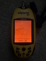 Magellan eXplorist 200 Handheld GPS Receiver Yellow Working Powers On Hiking