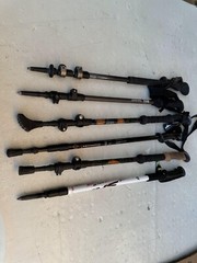 6 Assorted Outdoor Products Trekking Walking Hiking Poles Sticks.