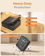 Starlink Mini Case, Shock-Absorbing Drop Protection, 3-in-1 Carry Options Black