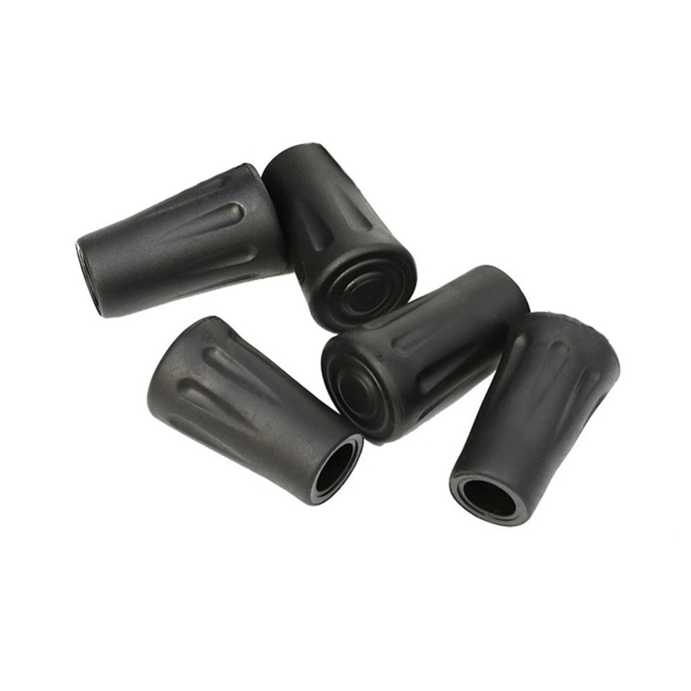 5pcs Replacement Trekking Pole Tip Covers for Outdoor Hiking and Camping