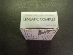Vintage LENSATIC COMPASS in Original Box Japan Model 14-829