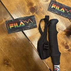 NWT X2 One Pair FILA Anti-shock Hiking Walking Trekking Sticks 130cm Adjustable