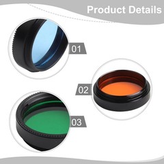 Essential 6pcs Telescope Filters for Astronomical Observation with Storage Box