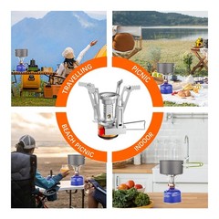 Gas Cooker 3000W Folding Camping Kitchen, Gas Burner, Hiking, Trekking, Picnic…