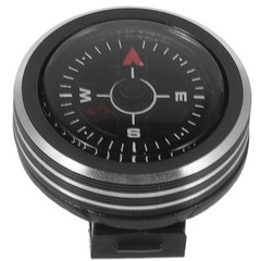 Multiuse Black Hiking Compass with Clear Dial for Outdoor Camping Adventures