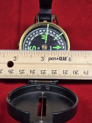 Vintage Working LENSATIC Engineer COMPASS – 2″ Made in Japan – Glow In The Dark