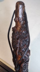 Primitive Natural Form Rustic Burl Wooden Trekking Walking Stick Cane 43.5 inch