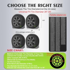 RV Tire Covers Sets of 4,Wheel Tire Cover for Trailers Travel Camper Truck SU…