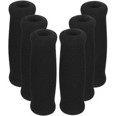 6Pcs Black Ergonomic Cane Handle Grip Replacement for Daily Use Crutch Handles
