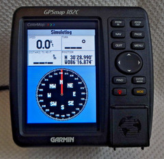 GARMIN GPSMAP 182C MARINE CHART PLOTTER FISHFINDER GPS UNIT w/ MOUNT & SUN COVER