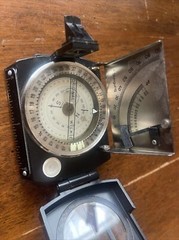 ORIGINAL STEIGUNG WILKIE PRISMATIC SIGHTING COMPASS BOX W/ CASE Non Working