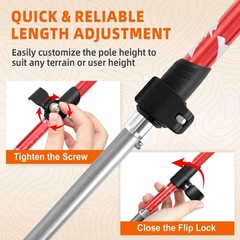 Collapsible Trekking Poles Hiking Lightweight Foldable Hiking Poles 2 Pack