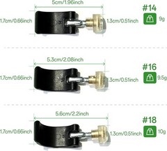 Ultralight Pole clamp with nut Screws & Installation Tool for Trekking Black