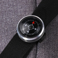 1Pc Slide on 25MM Watch Wrist Band Strap Compass For Outdoor Survival Tools Gift