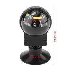 Car Compass Automotive Compass Ball Adjustable Dashboard Mounted for Hiking