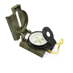 Lensatic Compass Military Camping Survival Marching Plastic Pocket Army Style
