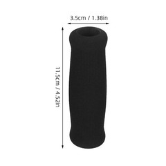 6Pcs Thick Hand Grips for Walking Cane Black Comfortable Grip Replacement