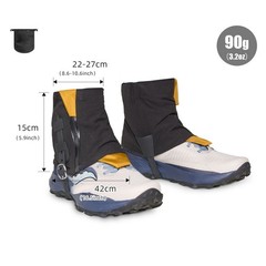 Adjustable Windproof Ankle Gaiters Anti Tear Fabric for Outdoor Activities