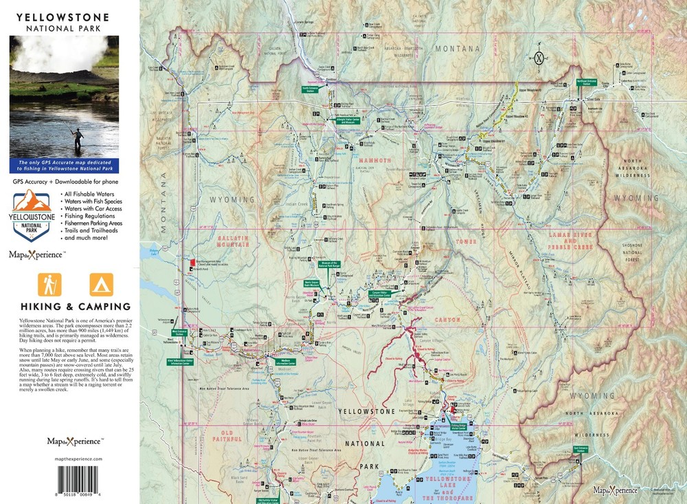 Yellowstone National Park GPS Fishing Maps