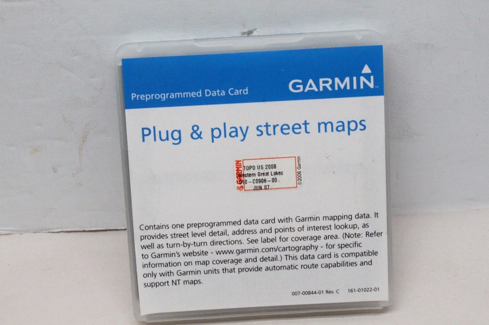 Garmin Street Map Topo microSD Data Card Western Great Lakes, For X-Series, Nuvi