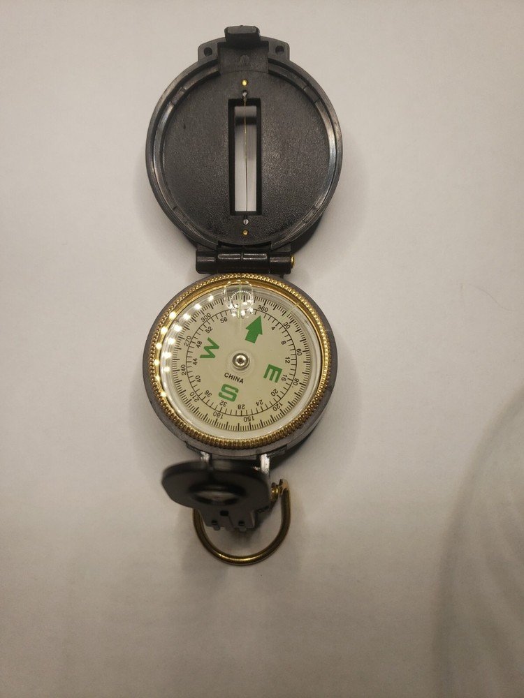 Vintage Engineer Directional Compass Lensatic Black 3″, display 1,75″