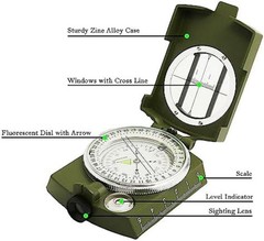 Waterproof Multipurpose Survival Camping Hiking Compass Geological Digital Comp