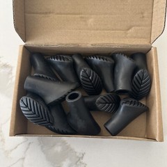12 Hiking Pole Rubber Tips Feet End Caps Trekking Pole Tip Protectors BRAND NEW!