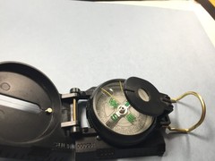 Military style plastic Compass (Black)