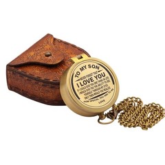 to My Son Compass Engraved Gift from Dad or Mom Father-Son & Mother-Son Bondi…