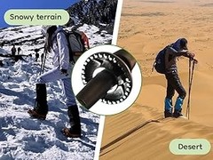 2-Pack 7075 Aluminum Ultralight Folding Trekking Poles, Professional Walking