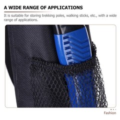 2Pcs Black Oxford Cloth Trekking Pole Carrying Bag for Hiking Alpenstock Storage