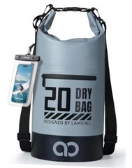 Waterproof Dry Bag with Phone Pouch – 5L/10L//30L/40L 20L Blueish Gray
