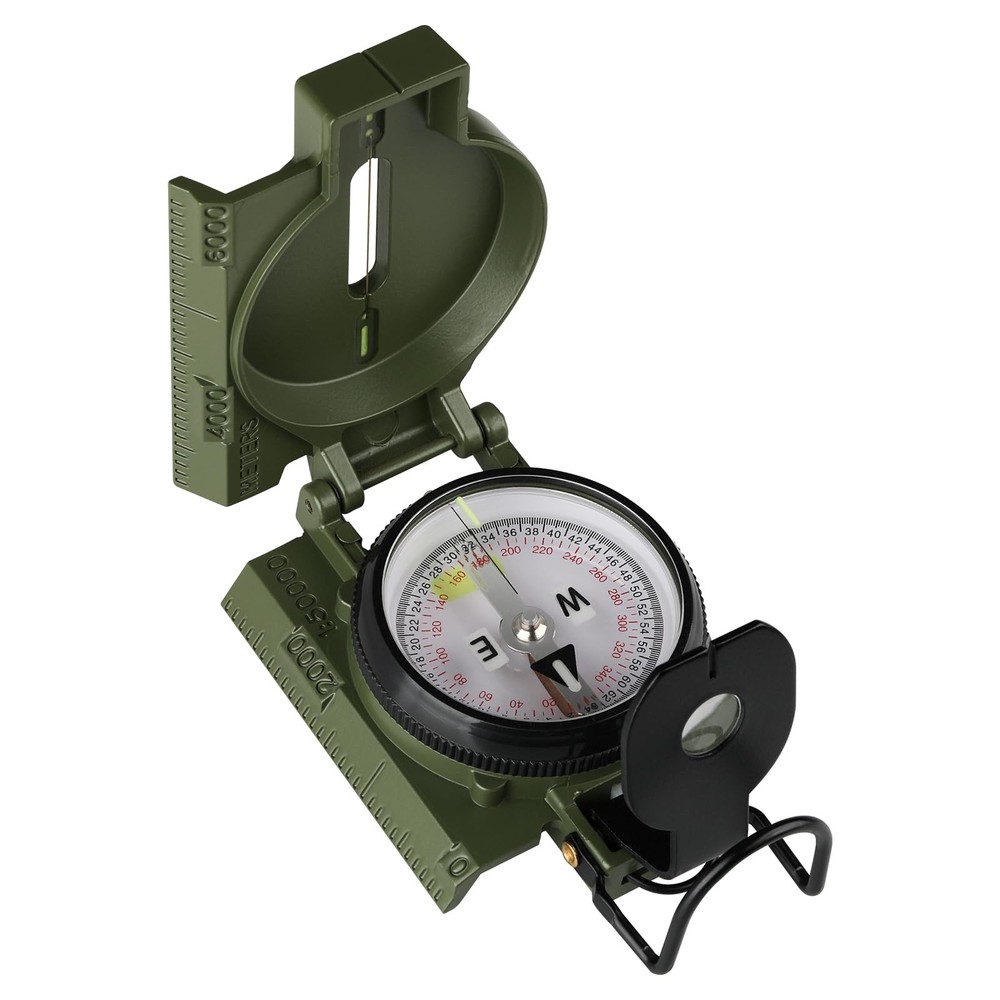 Military Compass, with Sighting Lines, Impact Resistant & Waterproof Compass …