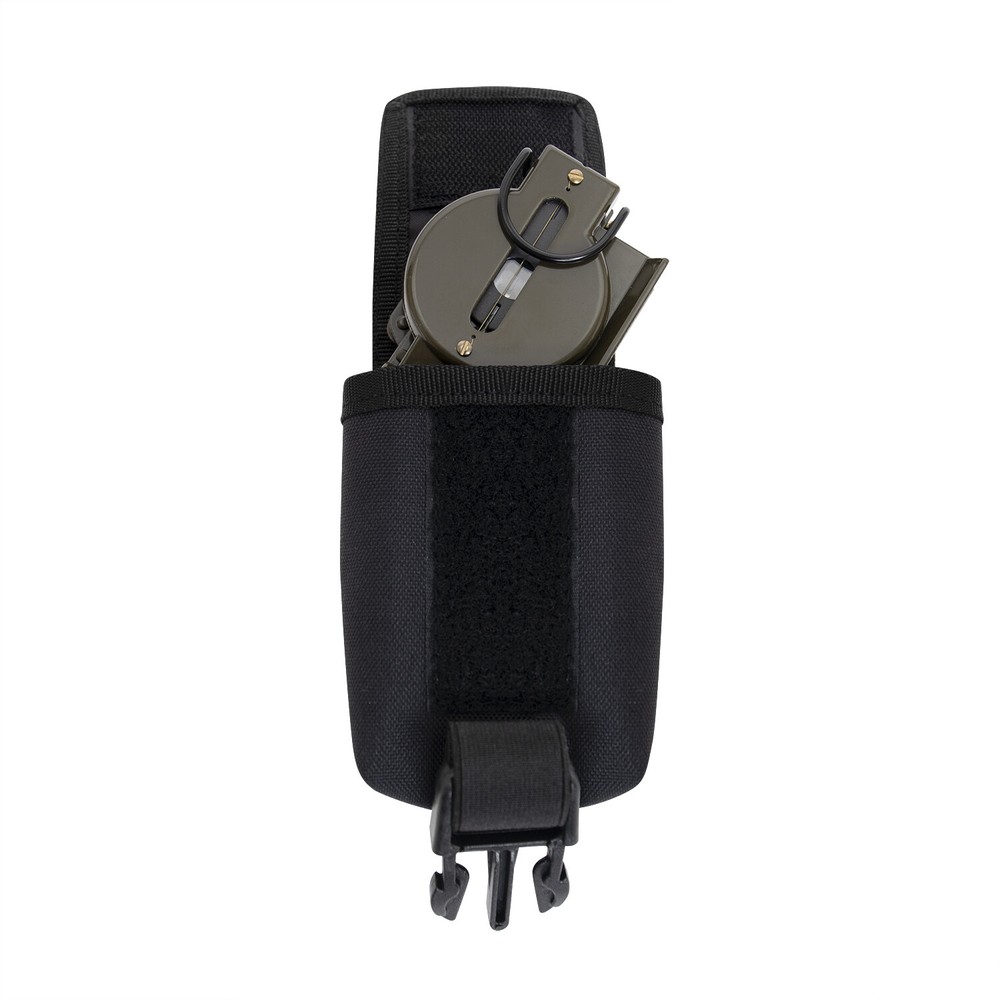 Black Tactical MOLLE Strobe GPS Compass Pouch Outdoor Hiking Travel Camping Gear