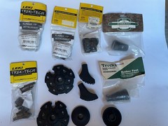 Cascade Mountain Tech Hiking Trekking Poles + Leki Tek-Tech Accessories Lot